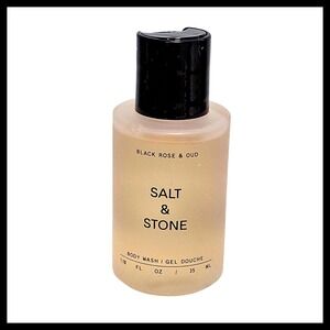 Salt & Stone Black Rose & Oud Body Wash Gel Douche Travel Size 1.18 fl.oz.